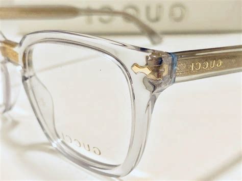 gucci clear eyeglass frames women's